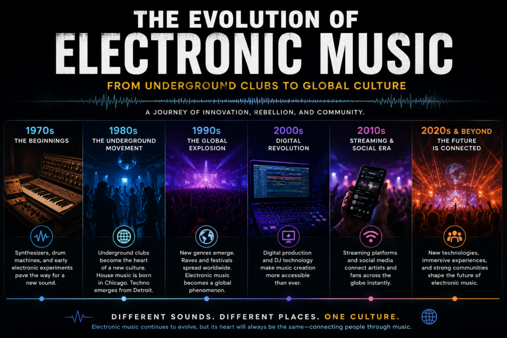 The Evolution of Electronic Music: From Underground Clubs to Global Culture